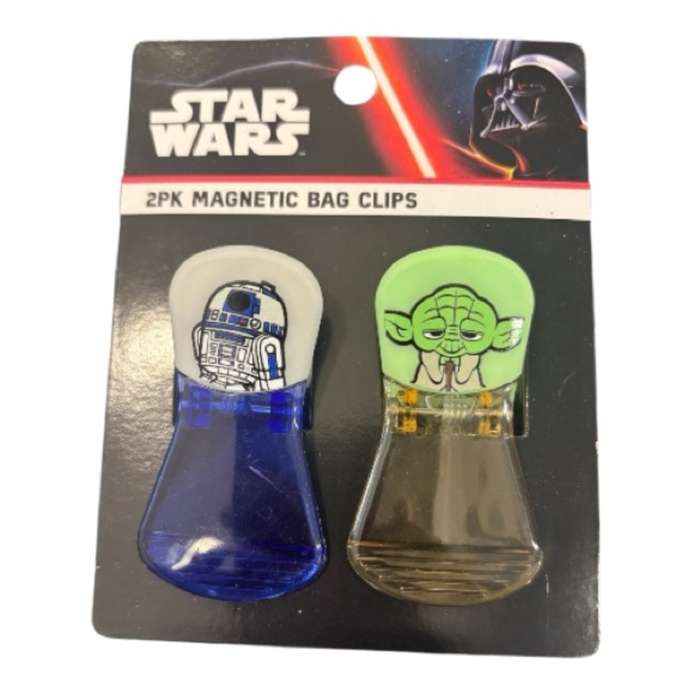 Star Wars R2-D2 and Yoda Magnetic Bag Clips 2pk